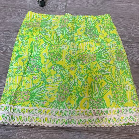 Lilly Pulitzer Lime Green Mini Skirt - Picture 4 of 6